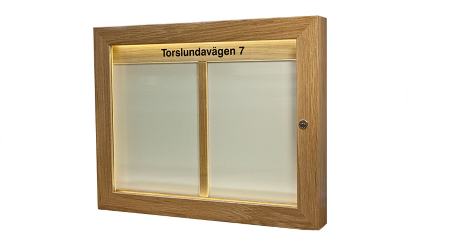 Trapphustavla träskåp